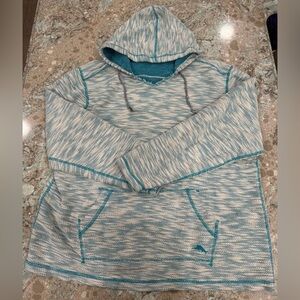 Men's Size XL Tommy Bahama Teal and White Hoodie